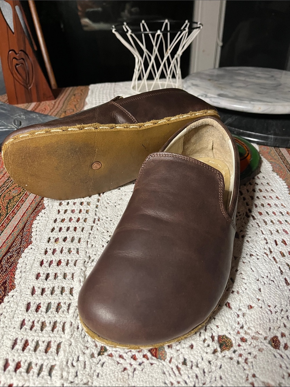Earthing Harmony Grounding Men's Shoes Brown Leather crafted in Turkey